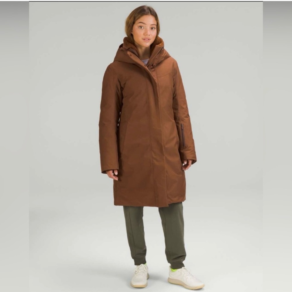Lululemon Snow Warrior Parka Size 4 Roasted Brown